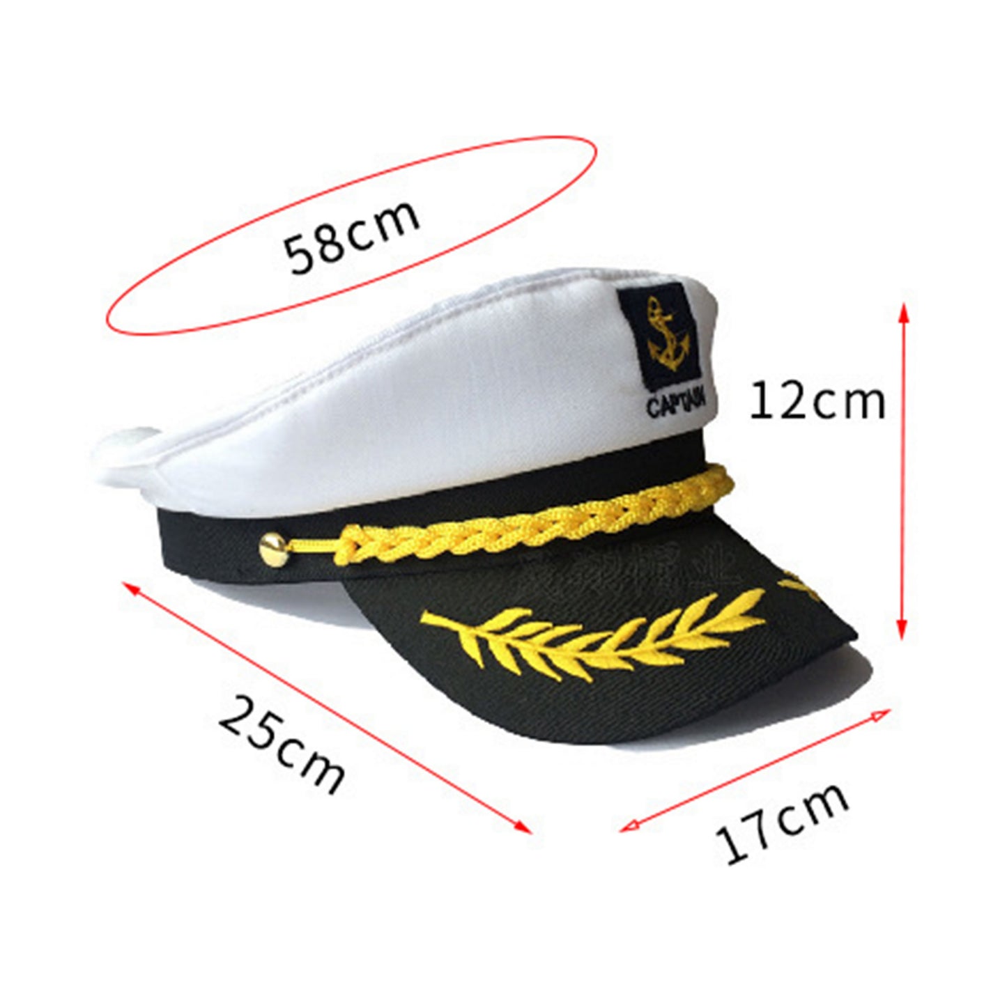 Adult Captain Costume Hat Cap