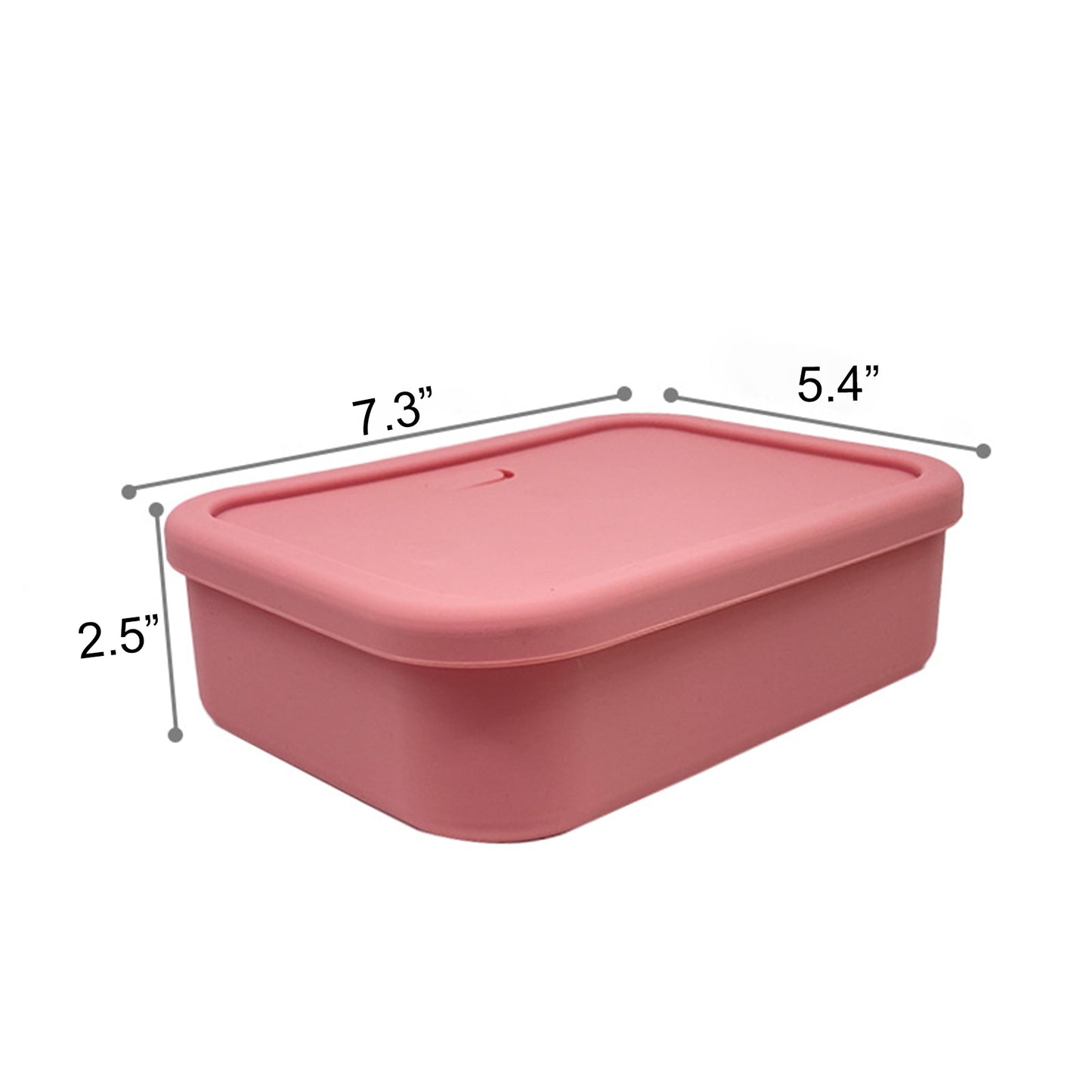 3-Compartment 25oz Silicone Lunch Box