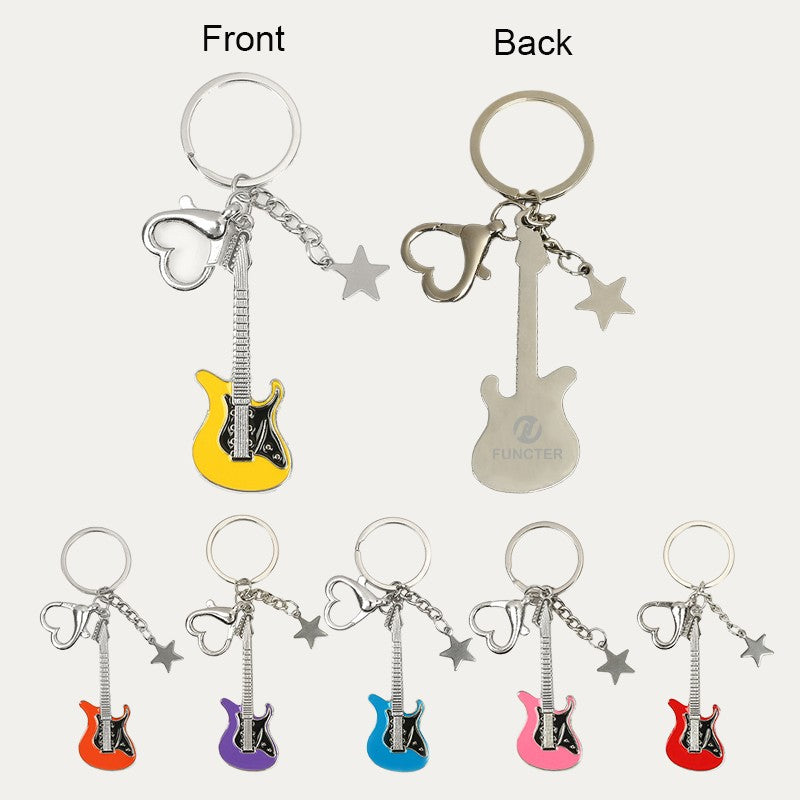 Guitar Shaped Keychain