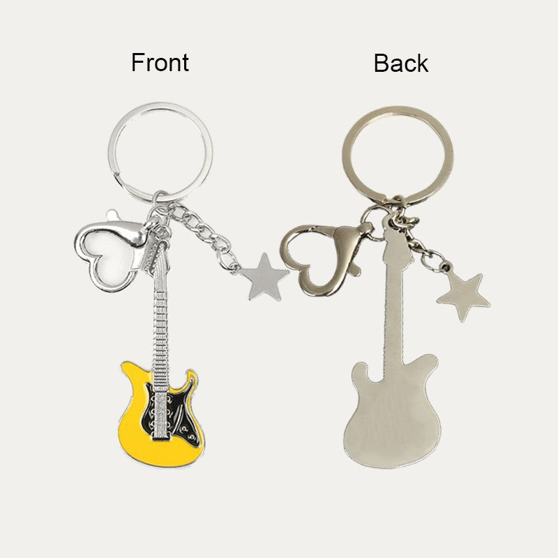 Guitar Shaped Keychain