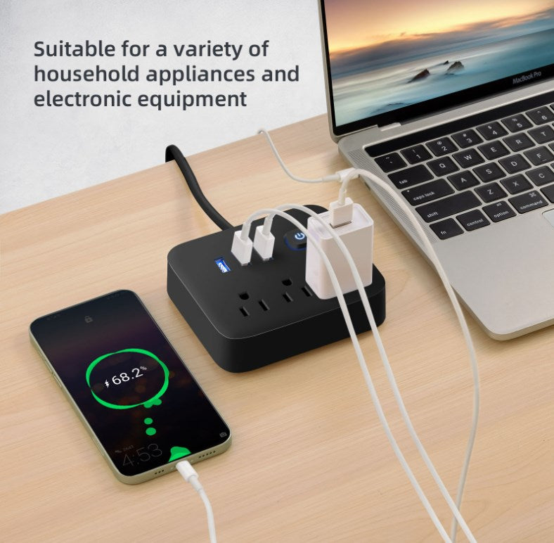 Surge Protector Power Strip w/USB Charging Ports