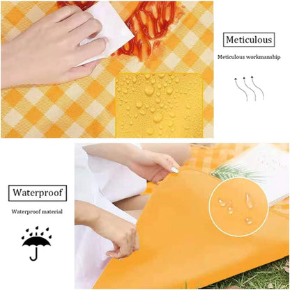 78 x 78" Picnic Mat, Extra Large Waterproof Beach Blanket for 6-8 People