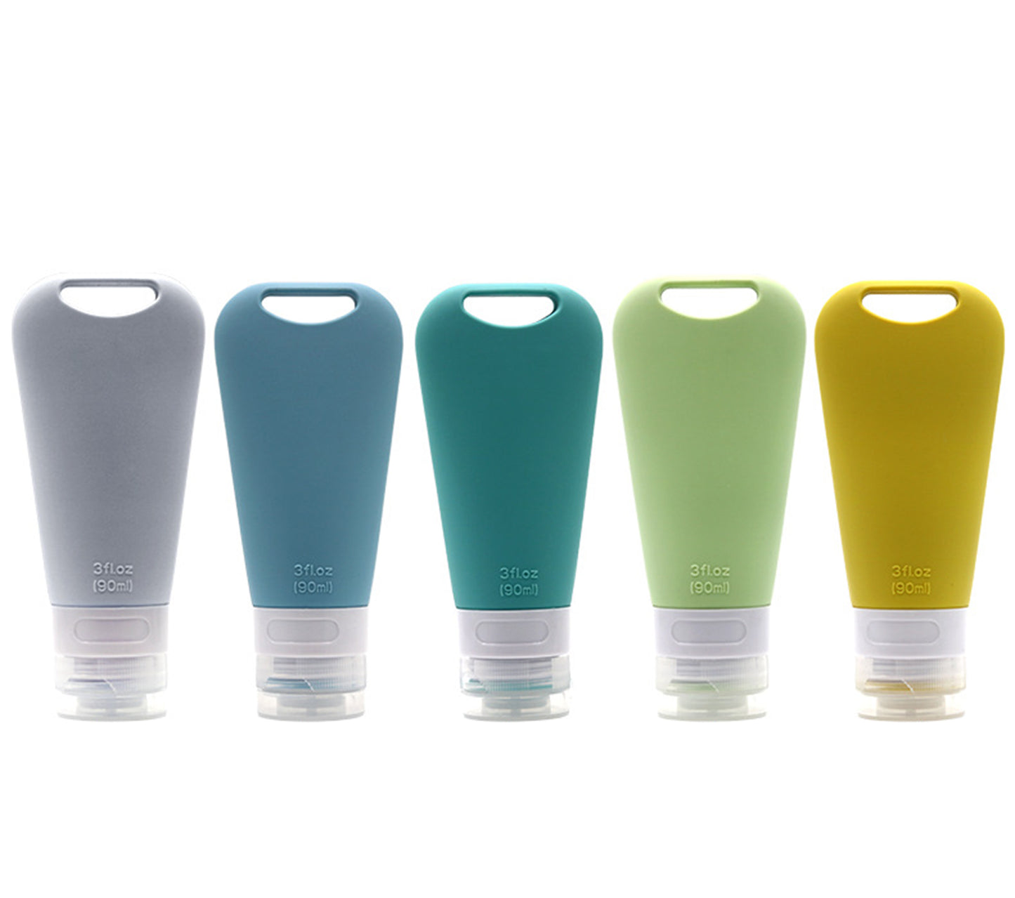 3 OZ Travel Bottles Set For Toiletries, Silicone Split Bottle Set (4 Pcs Set)