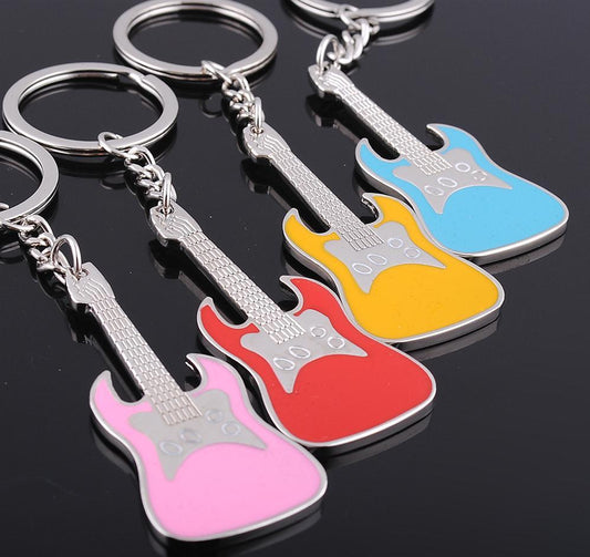Metal Guitar Key Chain