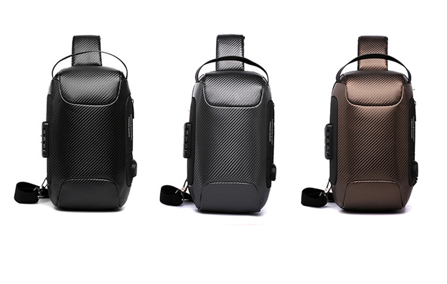 Black, Grey, Brown