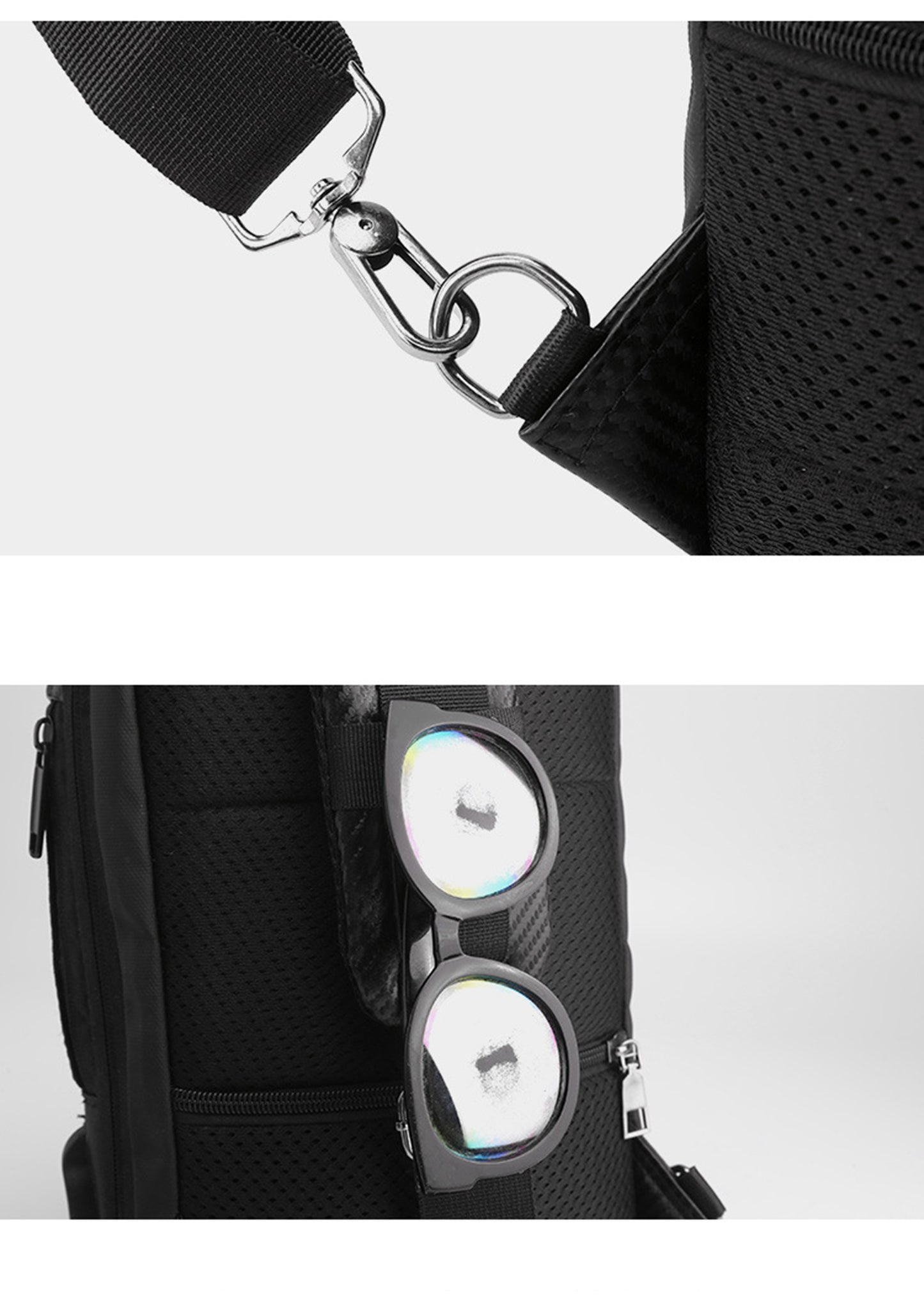 Anti-Theft Chest Bag Sling Backpack W/ Password Lock