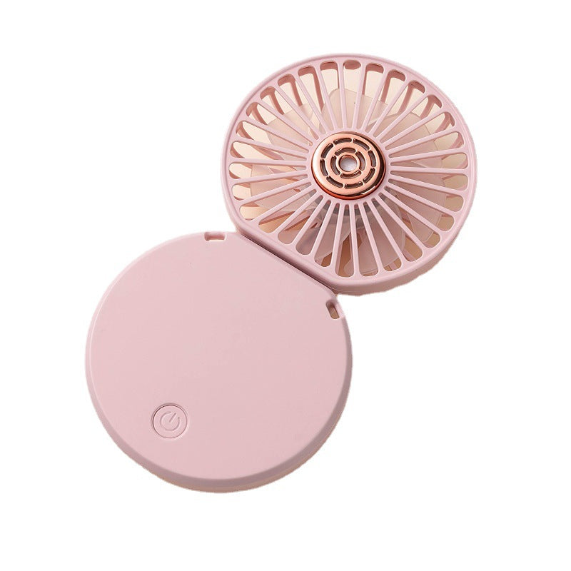 3 Levels Speed Folding Handheld Fan Rechargeable Mini Fan Phone Holder With Lanyard