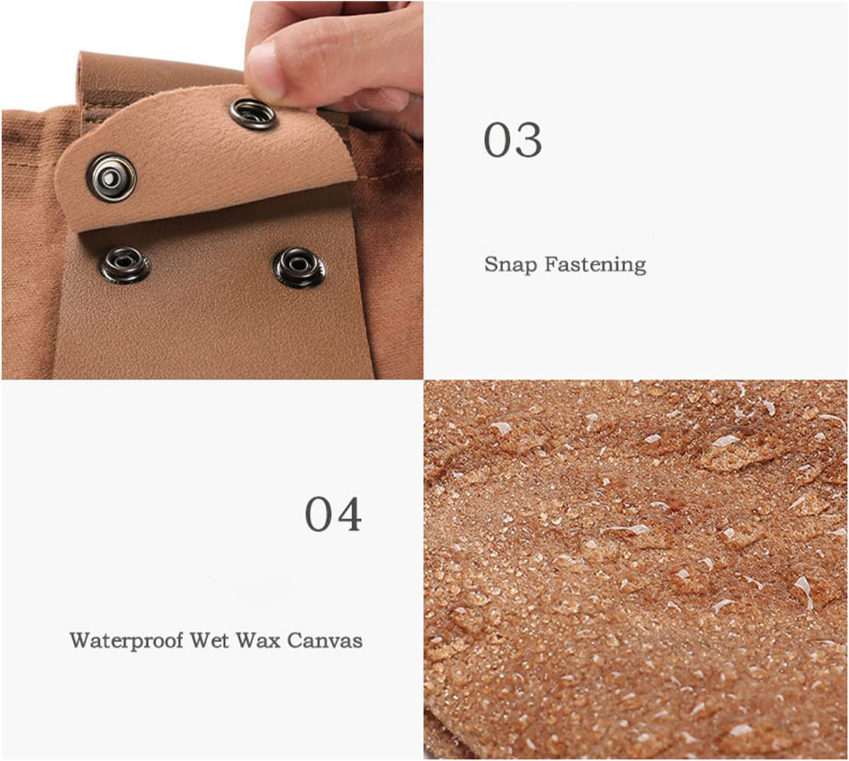 Waxed Canvas Mushroom Foraging Bag Collapsible Outdoor Camping Foraging Pouch Camping Hiking Bag