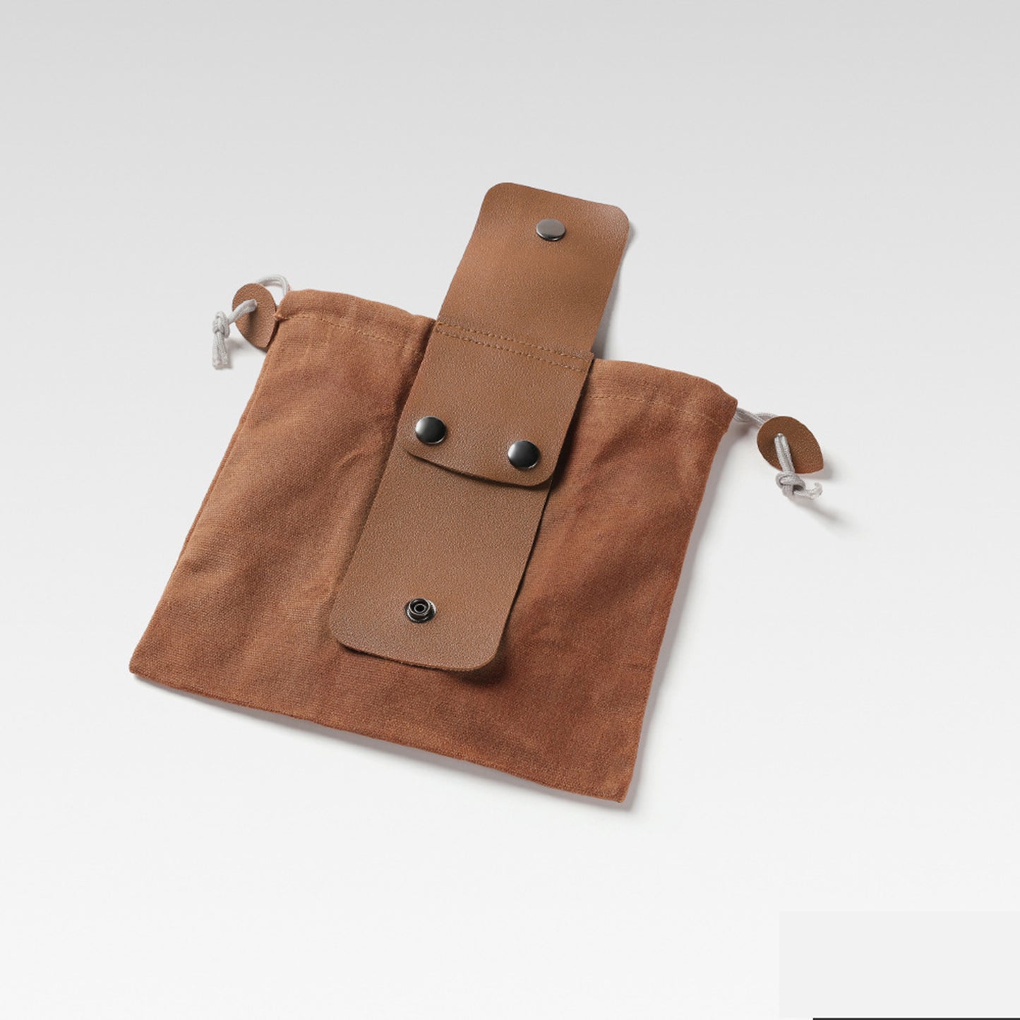 Waxed Canvas Mushroom Foraging Bag Collapsible Outdoor Camping Foraging Pouch Camping Hiking Bag