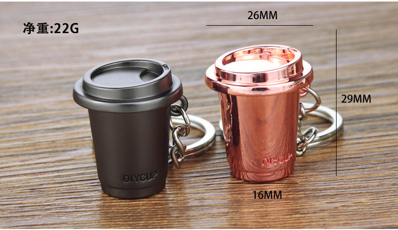 3D Cafe Cup Keychain