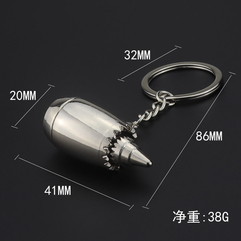 Aeroplane Engine Keychain