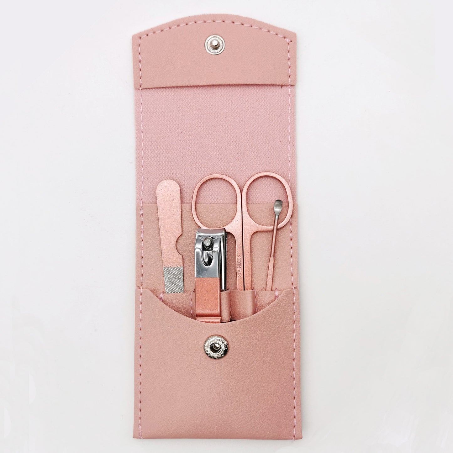 Rose Gold 4 Pieces Manicure Set W/ PU Case