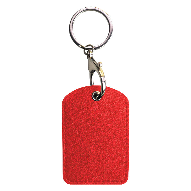 Small Rectangle PU Keytag Case PU Card Case Card Holder Access Control Card Sleeve