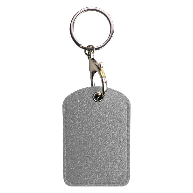 Small Rectangle PU Keytag Case PU Card Case Card Holder Access Control Card Sleeve
