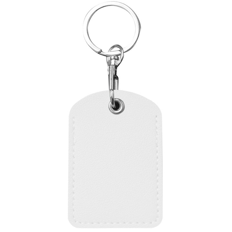 Small Rectangle PU Keytag Case PU Card Case Card Holder Access Control Card Sleeve