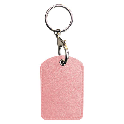 Small Rectangle PU Keytag Case PU Card Case Card Holder Access Control Card Sleeve