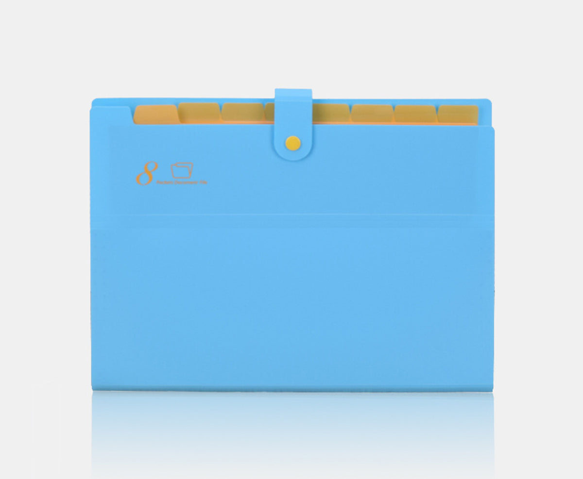 Expanding File Folder, 8 Pocket Cute Folders with Labels Letter Size Accordion File Organizer