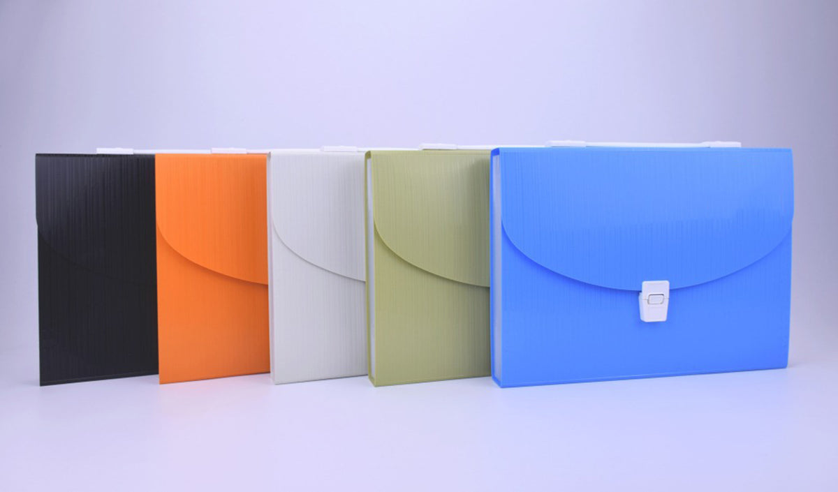 Portable 13 Pockets Expanding File Folder Accordion Document Organizer Letter A4 Paper Size Storage