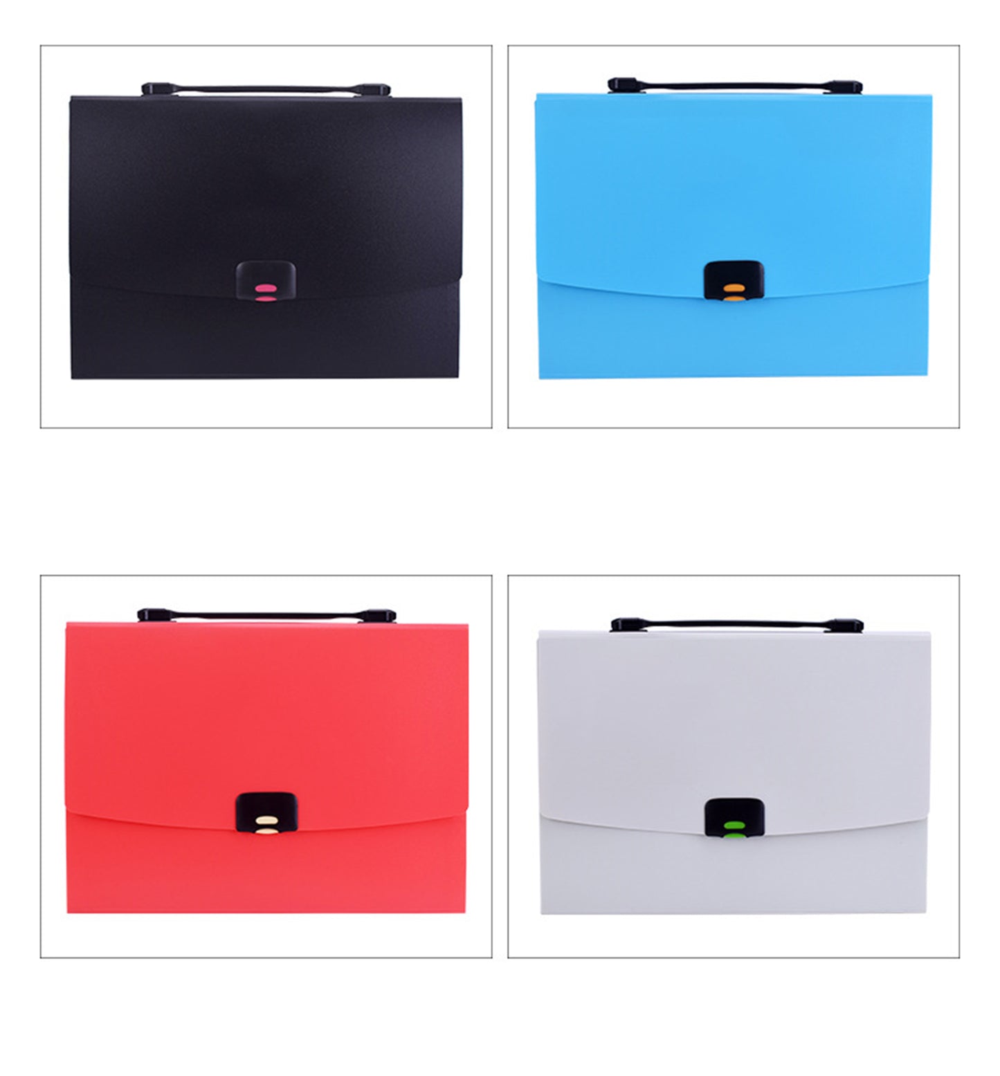 Portable 12 Pockets Expanding File Folder Accordion Document Organizer Letter A4 Paper Size Storage