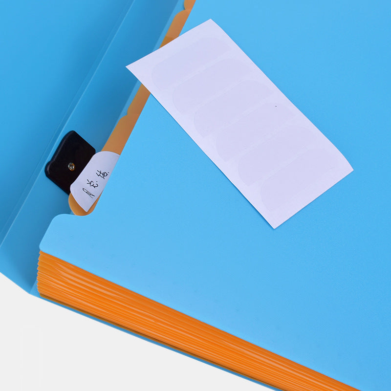 Portable 12 Pockets Expanding File Folder Accordion Document Organizer Letter A4 Paper Size Storage