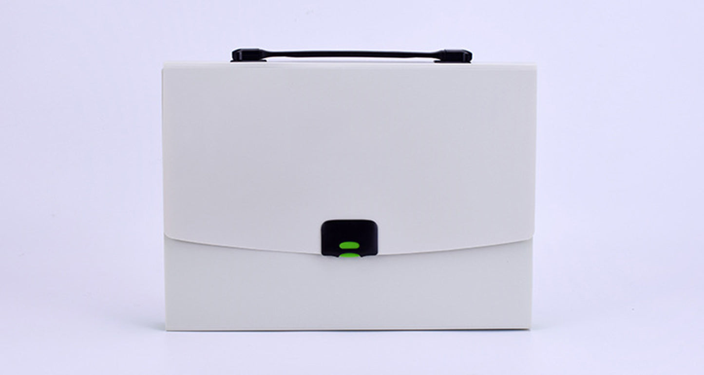 Portable 12 Pockets Expanding File Folder Accordion Document Organizer Letter A4 Paper Size Storage