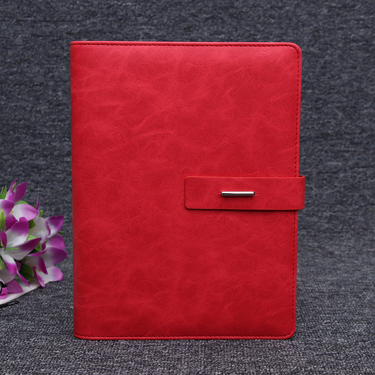 PU Cover Loose-Leaf Binder 90 Pages Notebook