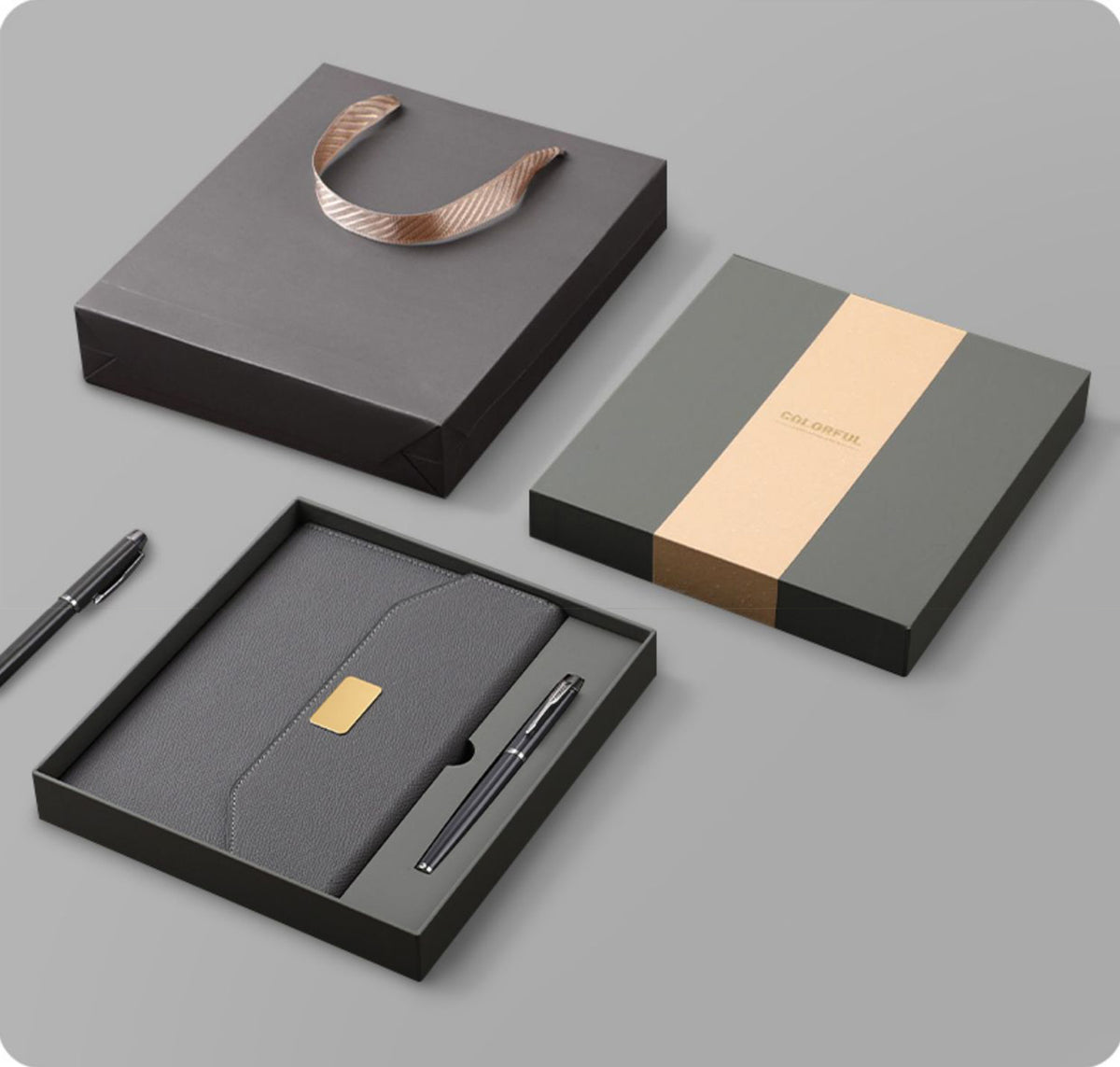 Multifunctional Loose-leaf A5 Notebook W/ Pen Packing Box Packing Bag