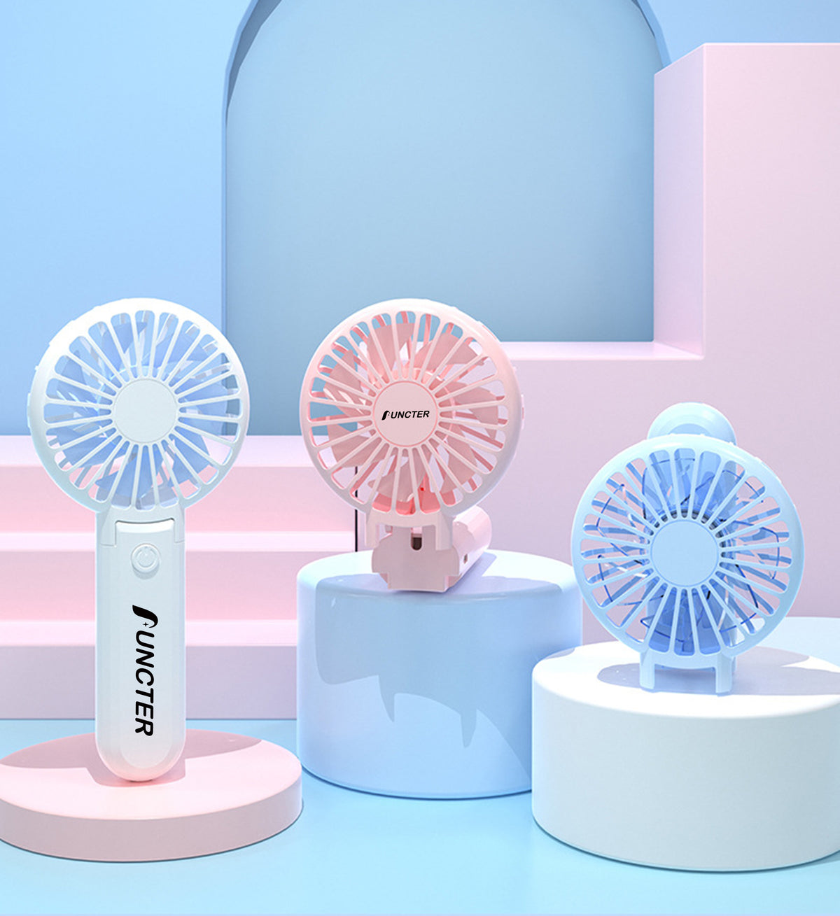 Handheld Fan,Cute Portable Fan Rechargeable USB Mini Fan