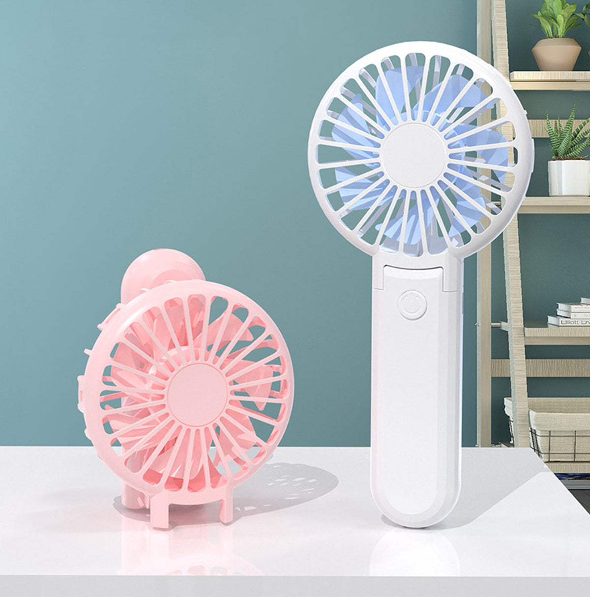 Handheld Fan,Cute Portable Fan Rechargeable USB Mini Fan