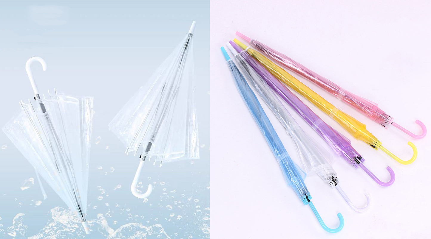 Clear Umbrella Wedding Style Stick Umbrellas Large Canopy Windproof Bulk Auto Open Umbrella