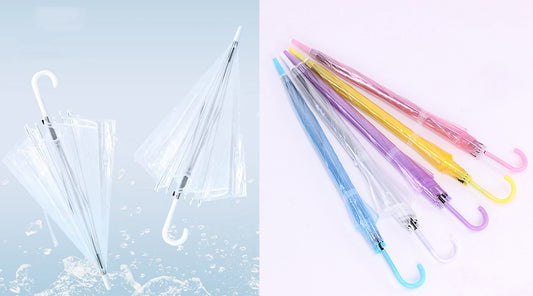 Clear Umbrella Wedding Style Stick Umbrellas Large Canopy Windproof Bulk Auto Open Umbrella