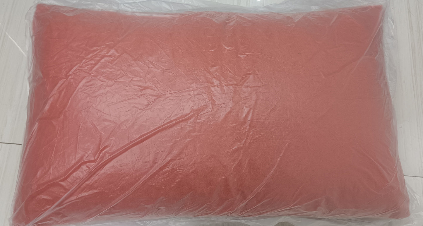 9 x 14" Premium Square Satin Silk Polyester Short Plush Throw Pillowcase With Hidden Zipper
