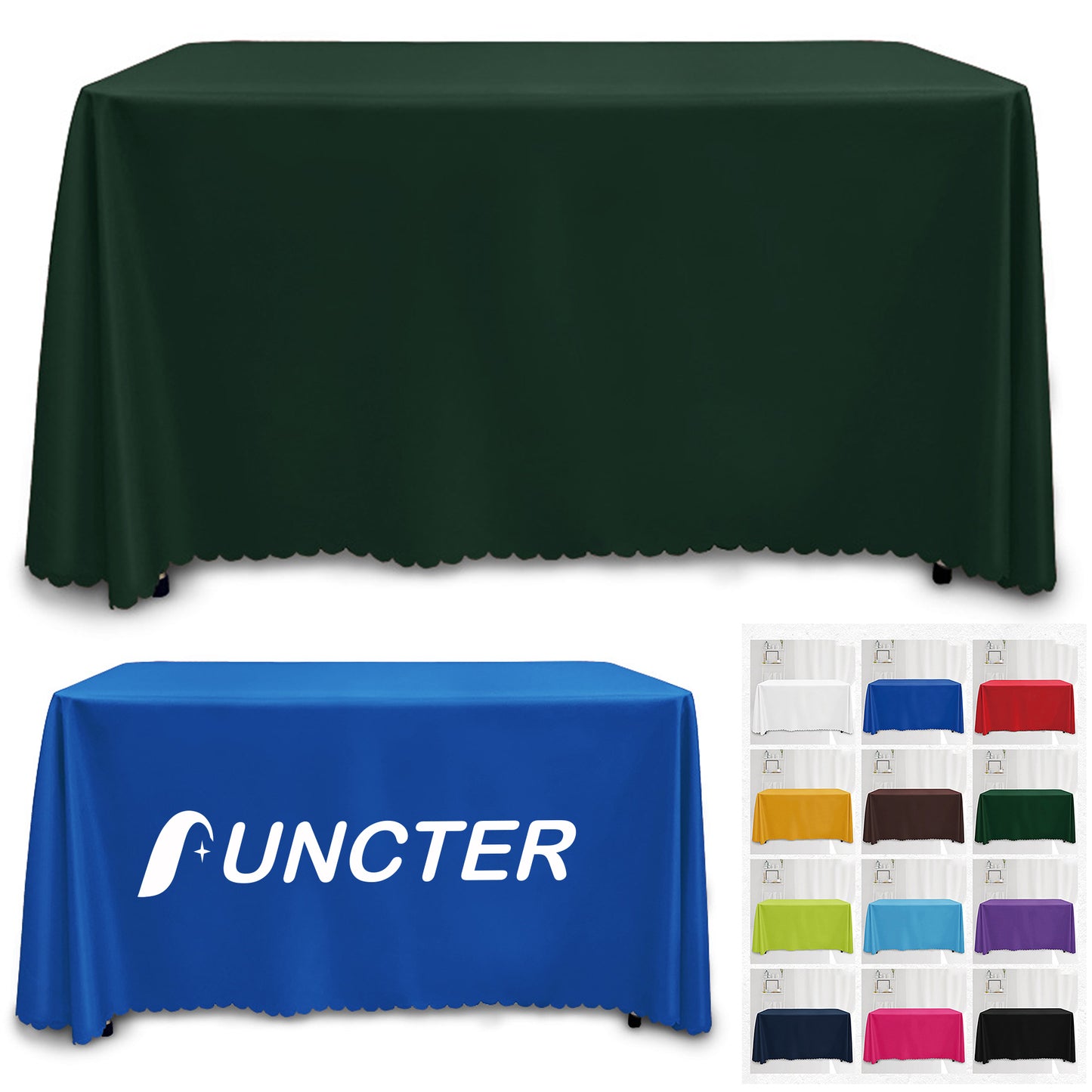 6' Table Cover Full Color Printing Washable Rectangle Table cloth