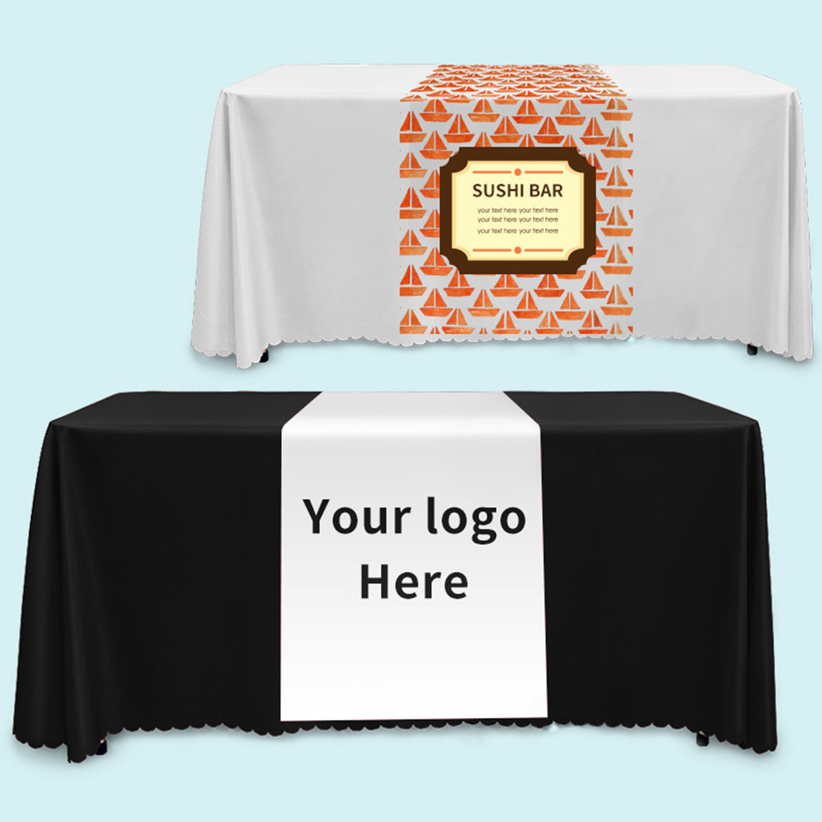 6' Table Cover Washable Polyester Tablecloth for 6' Table - Perfect for Wedding, Restaurant