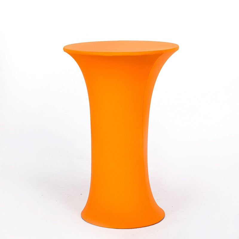 23 x 43" Spandex Cocktail Table Cover, Custom Printed Table Cover With Round Plate