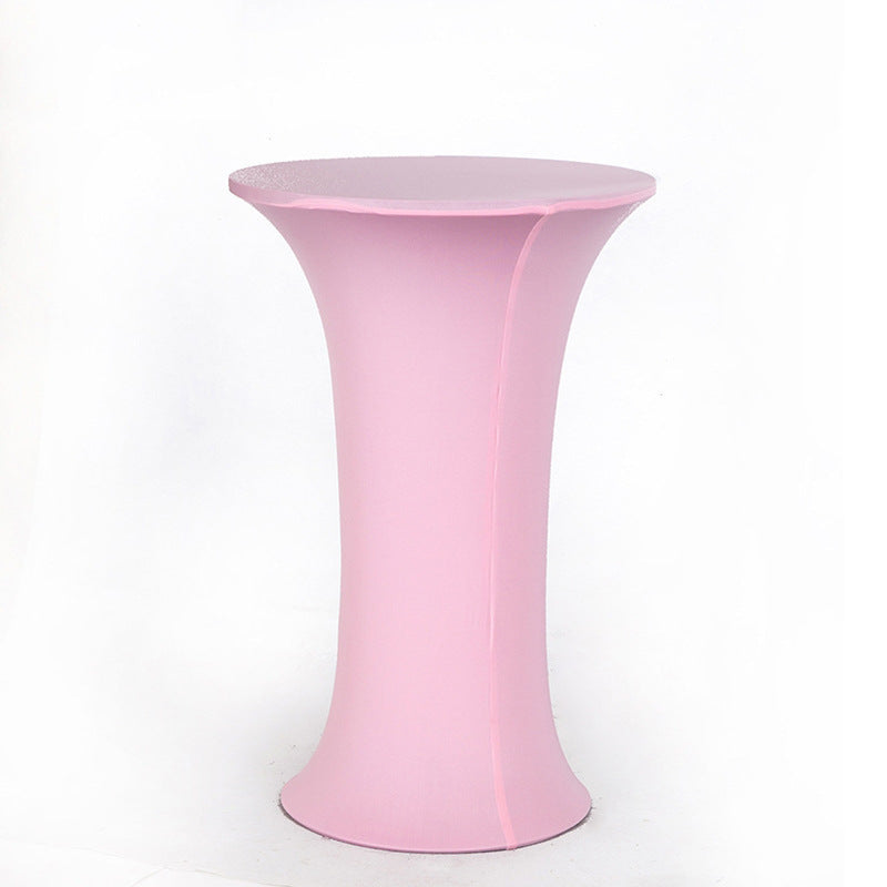 23 x 43" Spandex Cocktail Table Cover, Custom Printed Table Cover With Round Plate