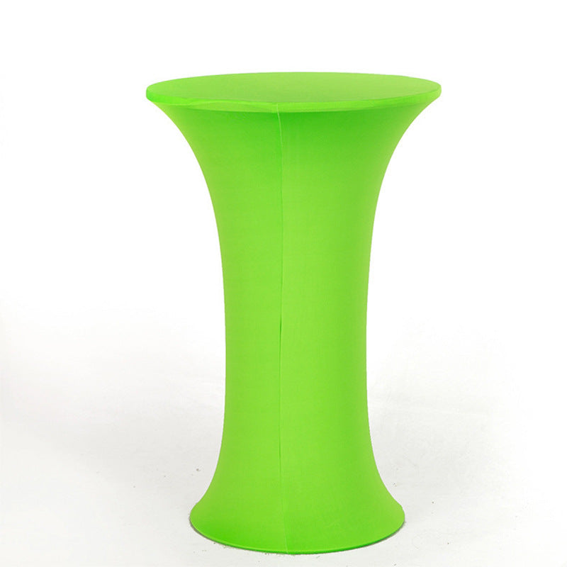 23 x 43" Spandex Cocktail Table Cover, Custom Printed Table Cover With Round Plate