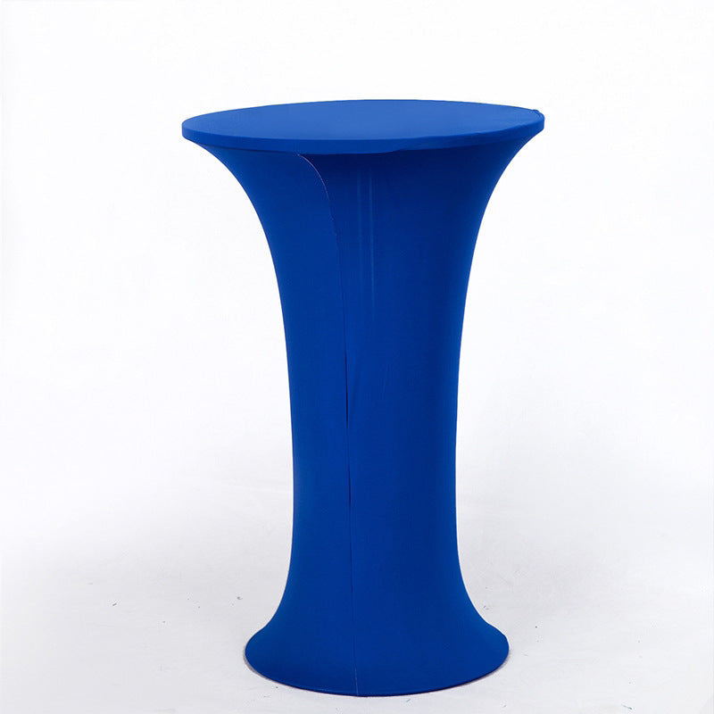 35 x 43" Spandex Cocktail Table Cover, Custom Printed Table Cover With Round Base