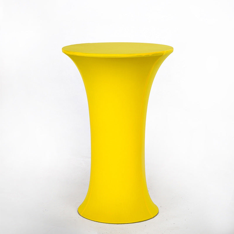 35 x 43" Spandex Cocktail Table Cover, Custom Printed Table Cover With Round Base
