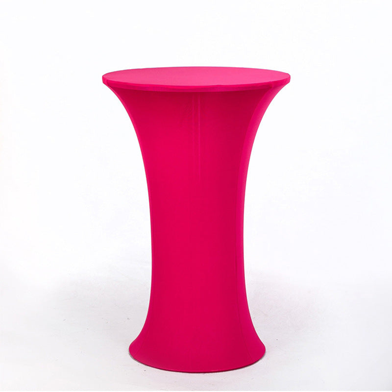 35 x 43" Spandex Cocktail Table Cover, Custom Printed Table Cover With Round Base