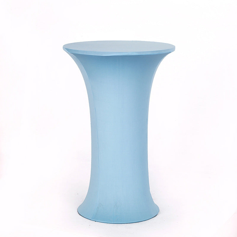 35 x 43" Spandex Cocktail Table Cover, Custom Printed Table Cover With Round Base