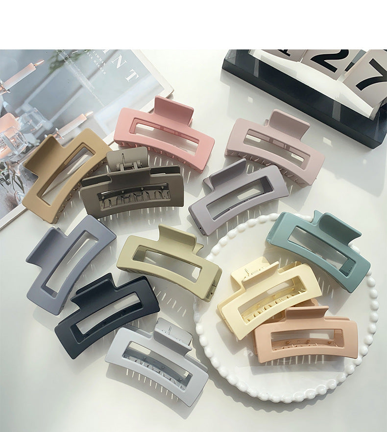 Hair Clips for Women Large Neutral Rectangle Hair Clips (Large)