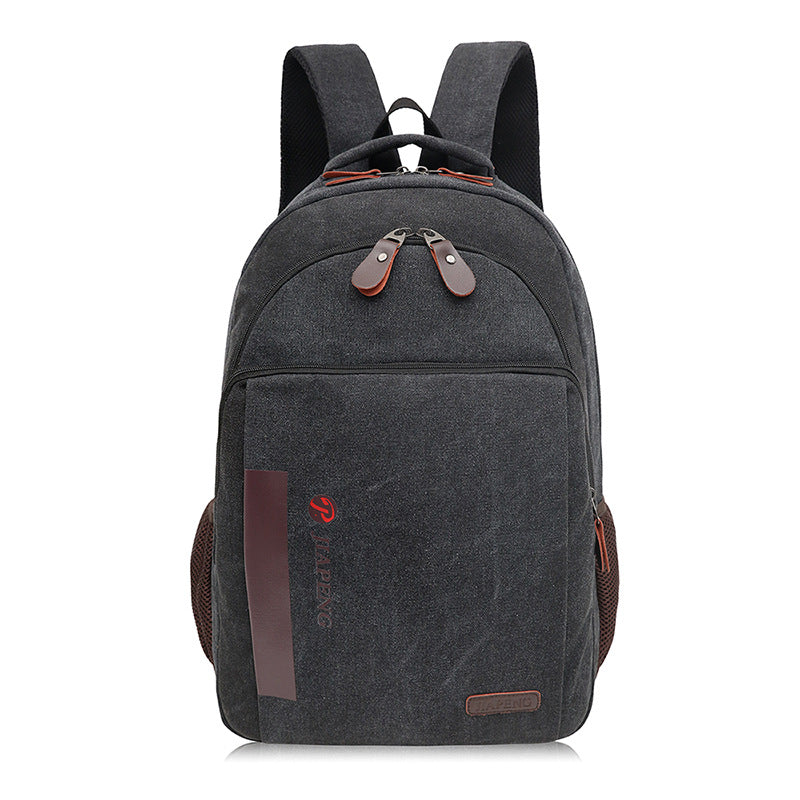 Canvas Backpack Large Capacity Computer Bag Casual Bag Student Schoolbag
