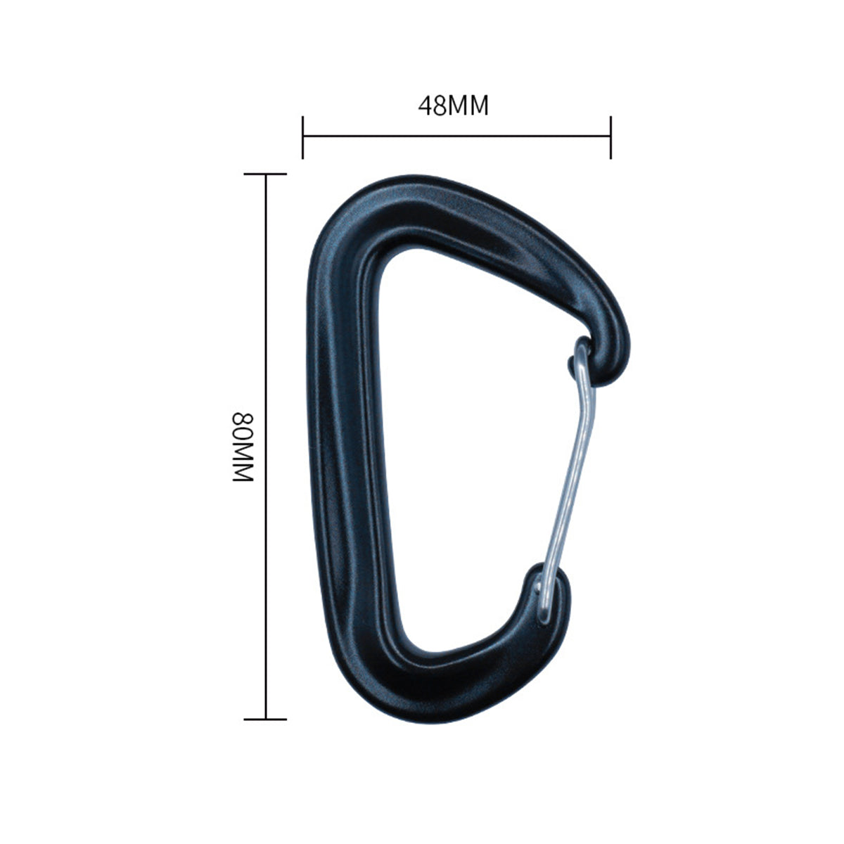 Aviation Aluminum D-Shape Mountaineering Buckle Mountaineering Buckle Aluminium Alloy Carabiner