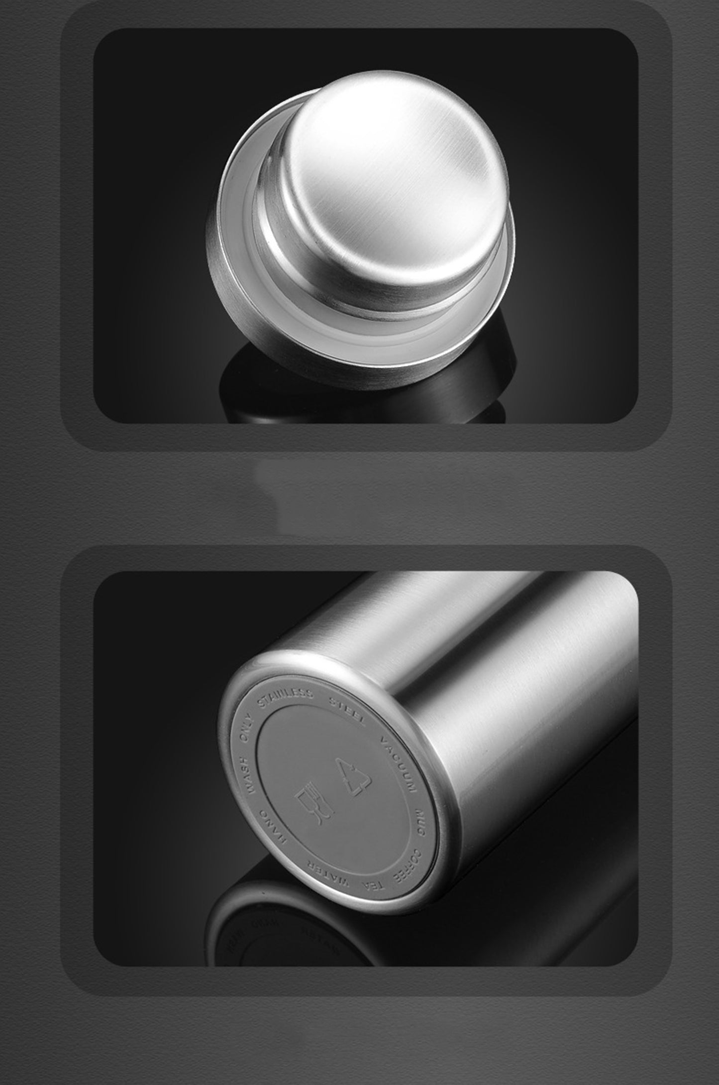 50OZ Stainless Steel Vacuum Insulated Water Bottle W/Cup