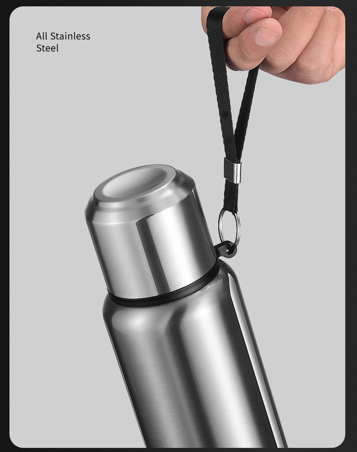 50OZ Stainless Steel Vacuum Insulated Water Bottle W/Cup