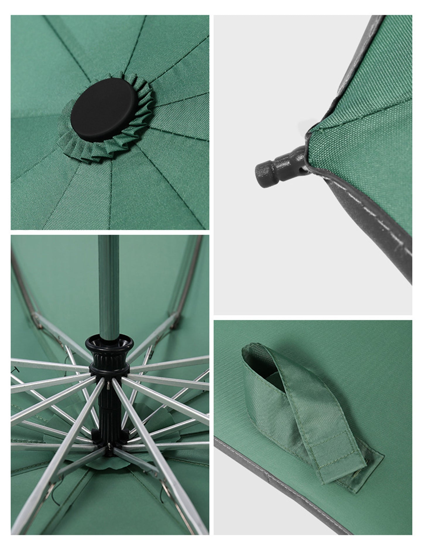 Customized Umbrellas, Reflective Safety Strip, Automatic Open, Reverse Folding Umbrella