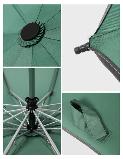 Customized Umbrellas, Reflective Safety Strip, Automatic Open, Reverse Folding Umbrella