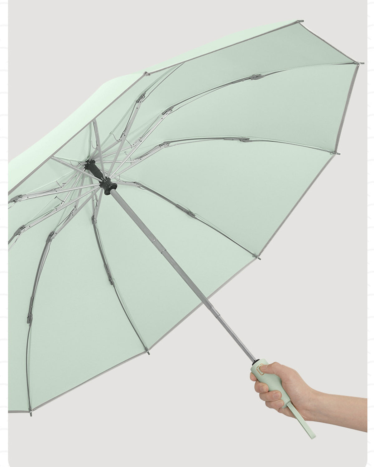 Reverse Folding Umbrella Reflective Safety Strip Automatic Open Umbrella UV Protection Umbrella