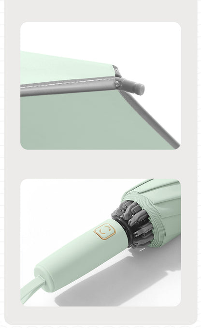 Reverse Folding Umbrella Reflective Safety Strip Automatic Open Umbrella UV Protection Umbrella